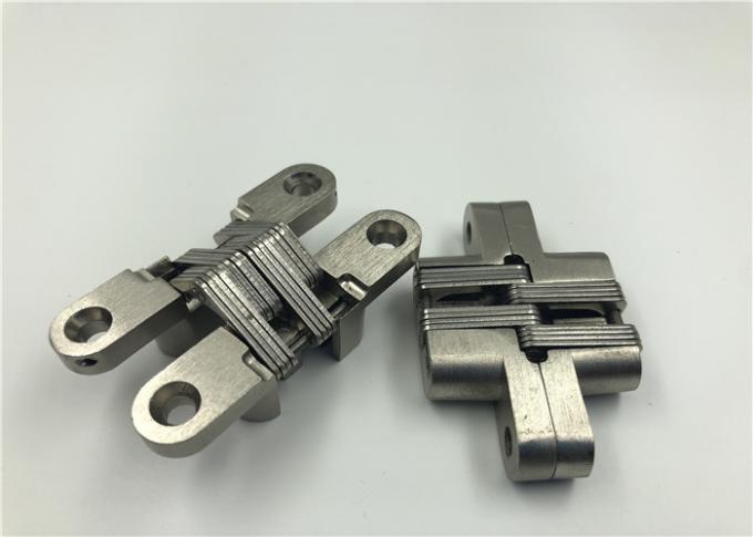 Bisagras invisibles encubiertas níquel del satén para la puerta del