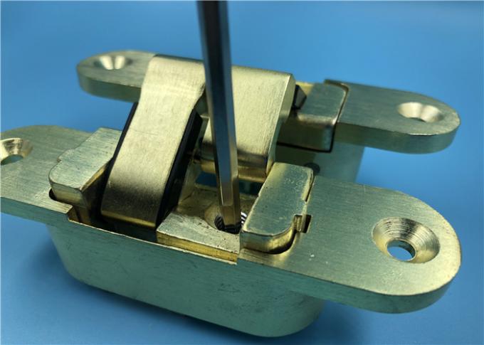 Las bisagras de puerta invisibles resistentes de cobre amarillo del