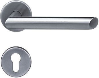 Tirador de puerta llano tubular del metal del borde de los tiradores de puerta interiores biselados del acero inoxidable