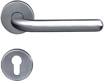 Tiradores de puerta llanos tubulares del acero inoxidable del extremo redondo para la puerta del metal